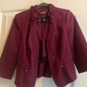 Maroon blazer, White House Black Market